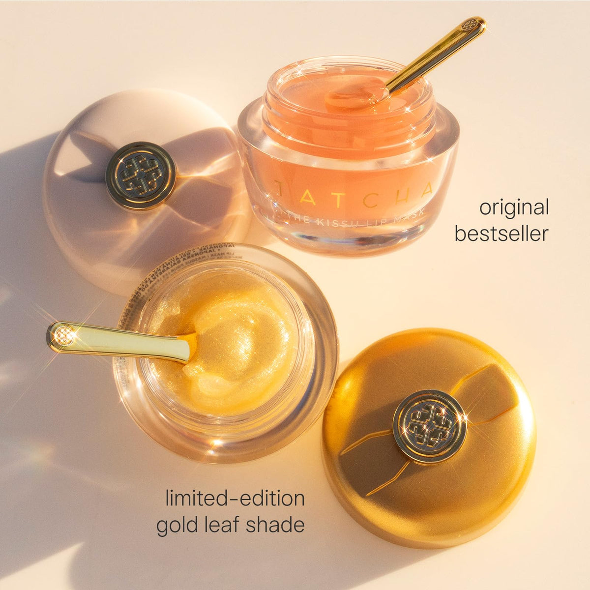 TATCHA The Kissu Lip Mask Gold Leaf lifestyle scene