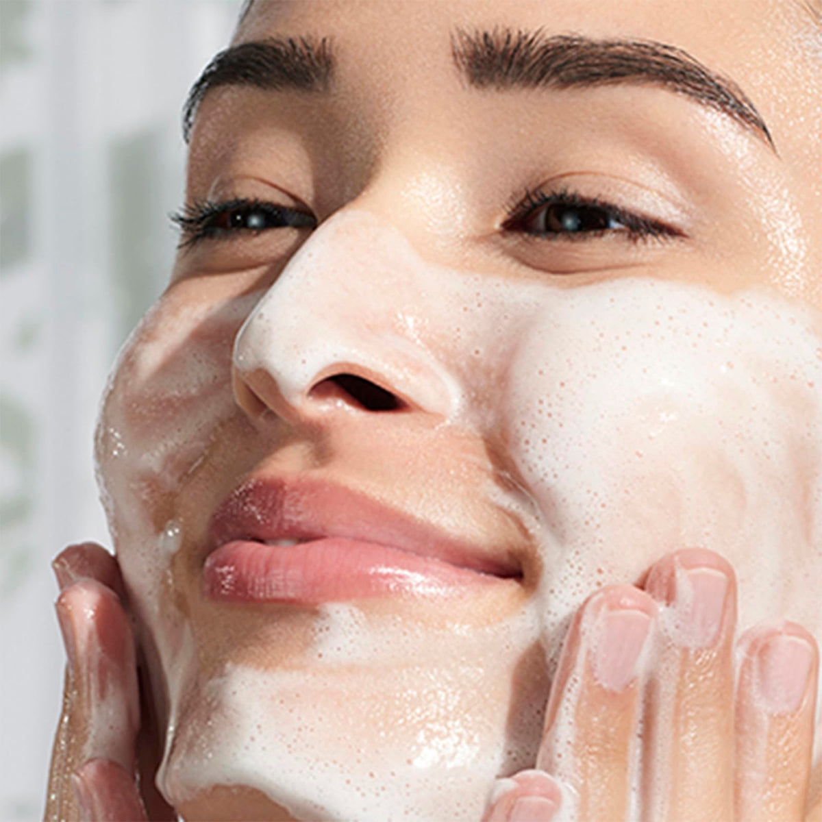 TATCHA The Rice Polish being applied on skin