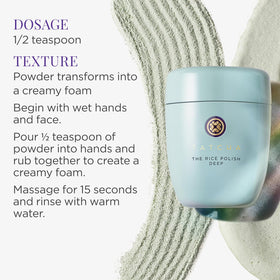 TATCHA The Rice Polish in a bathroom setting