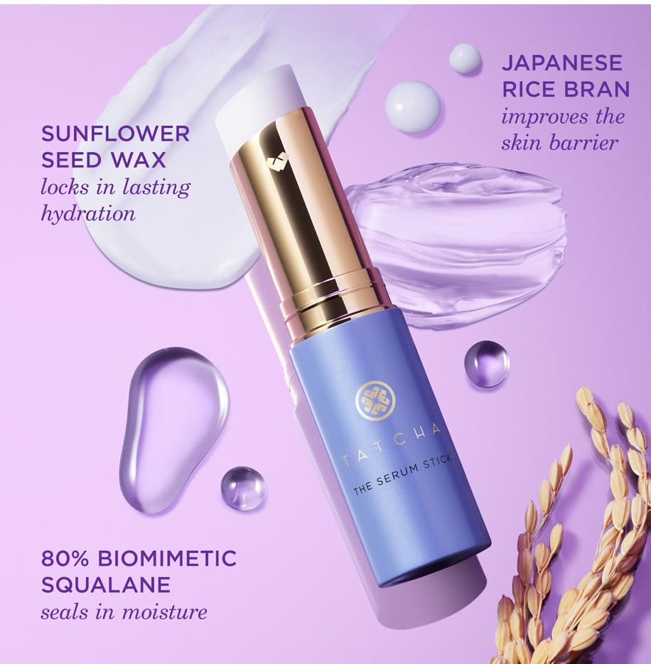 TATCHA The Serum Stick side view showing its compact size