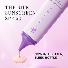 TATCHA The Silk Sunscreen SPF 50 cream lifestyle scene