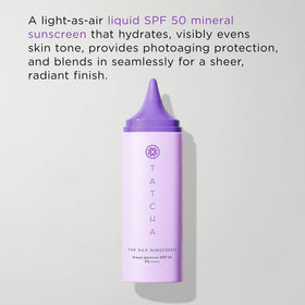 TATCHA The Silk Sunscreen SPF 50 cream texture close-up