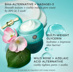TATCHA The Water Cream alongside other skincare products