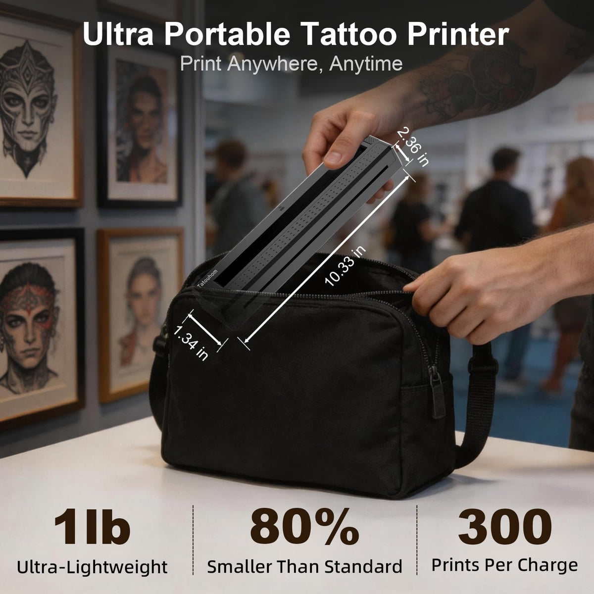 Tatouhom Tattoo Stencil Printer with printed tattoo stencils