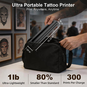 Tatouhom Tattoo Stencil Printer with printed tattoo stencils