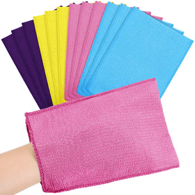 Tatuo 12 Pcs Korean Exfoliating Mitts in assorted colours