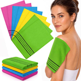 Tatuo 12 Pcs Korean Exfoliating Mitts in assorted colours