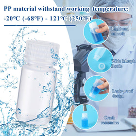 Tatuo 6 Pcs polypropylene bottles with transparent design