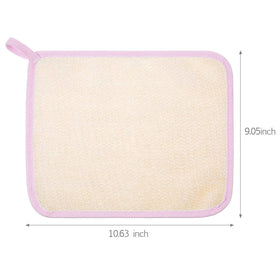 Tatuo Exfoliating Bath Cloths showing rough and soft textures