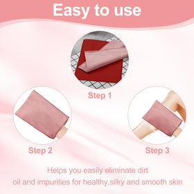 Tatuo exfoliating mitts being used in a spa setting