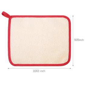 Tatuo exfoliating wash cloths showing rough and soft textures