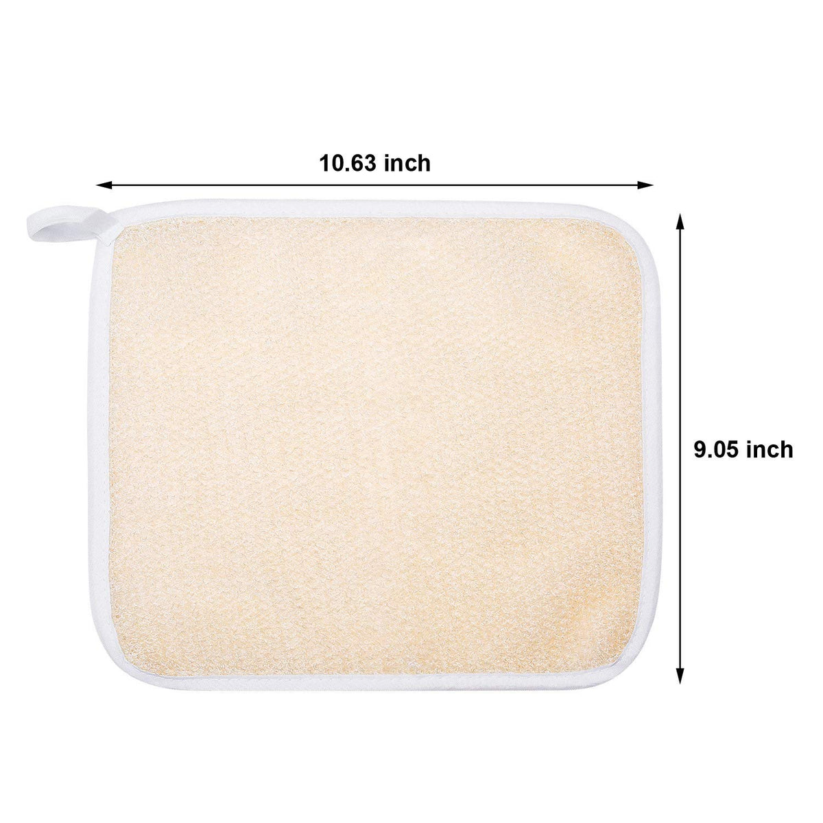Tatuo Exfoliating Wash Cloths showing rough and soft textures