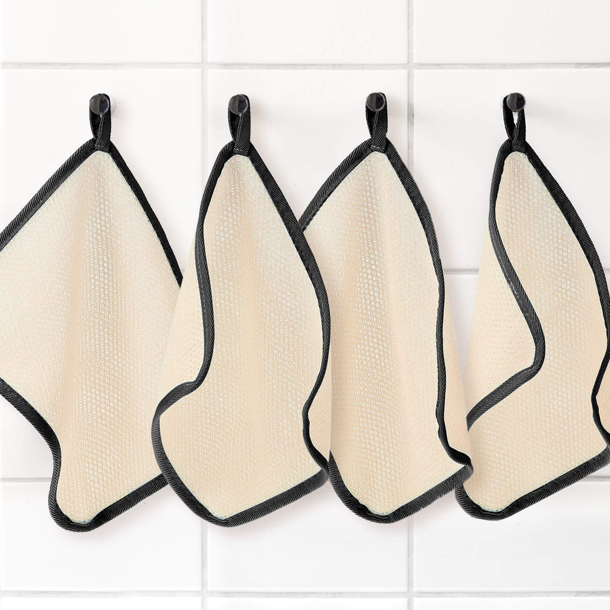 Tatuo exfoliating wash cloths showing versatility for face and body
