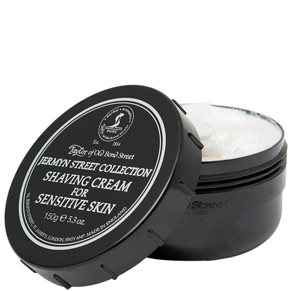 Taylor of Old Bond Street Jermyn Street Shaving Cream Bowl with ingredients list