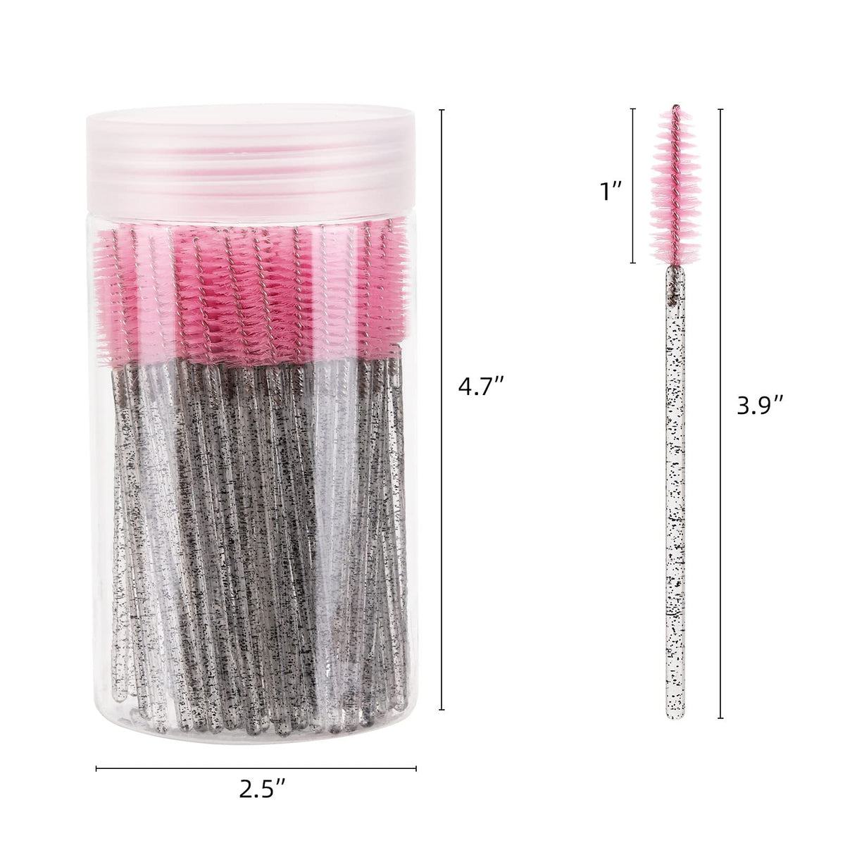 Tbestmax disposable eyelash brush with bent head