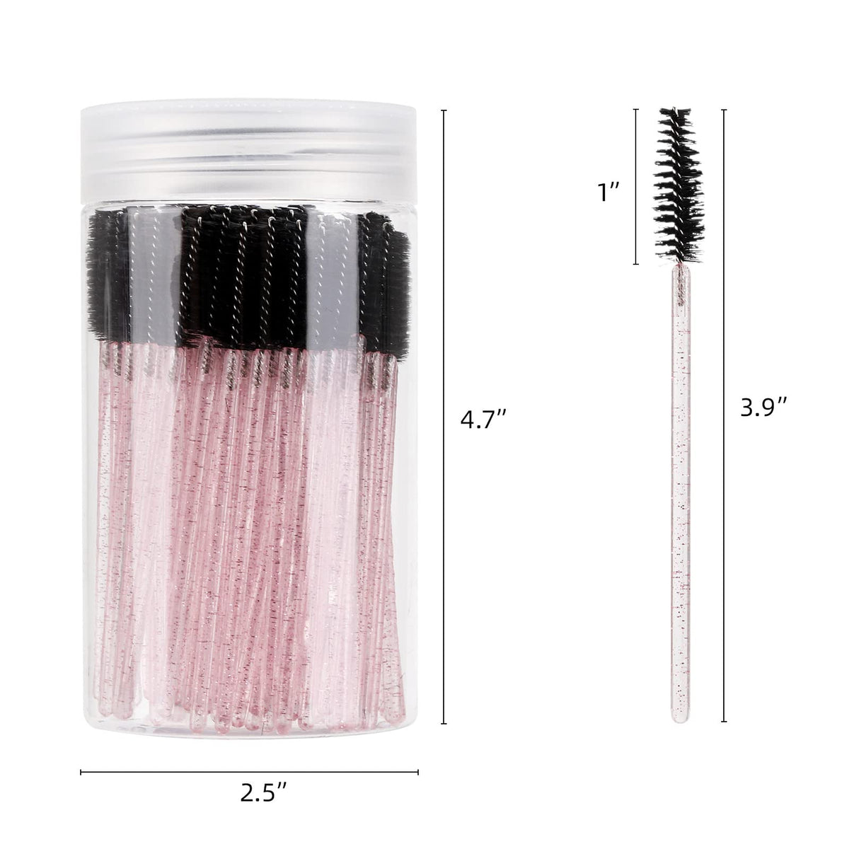 Tbestmax mascara wand in use for eyelash separation