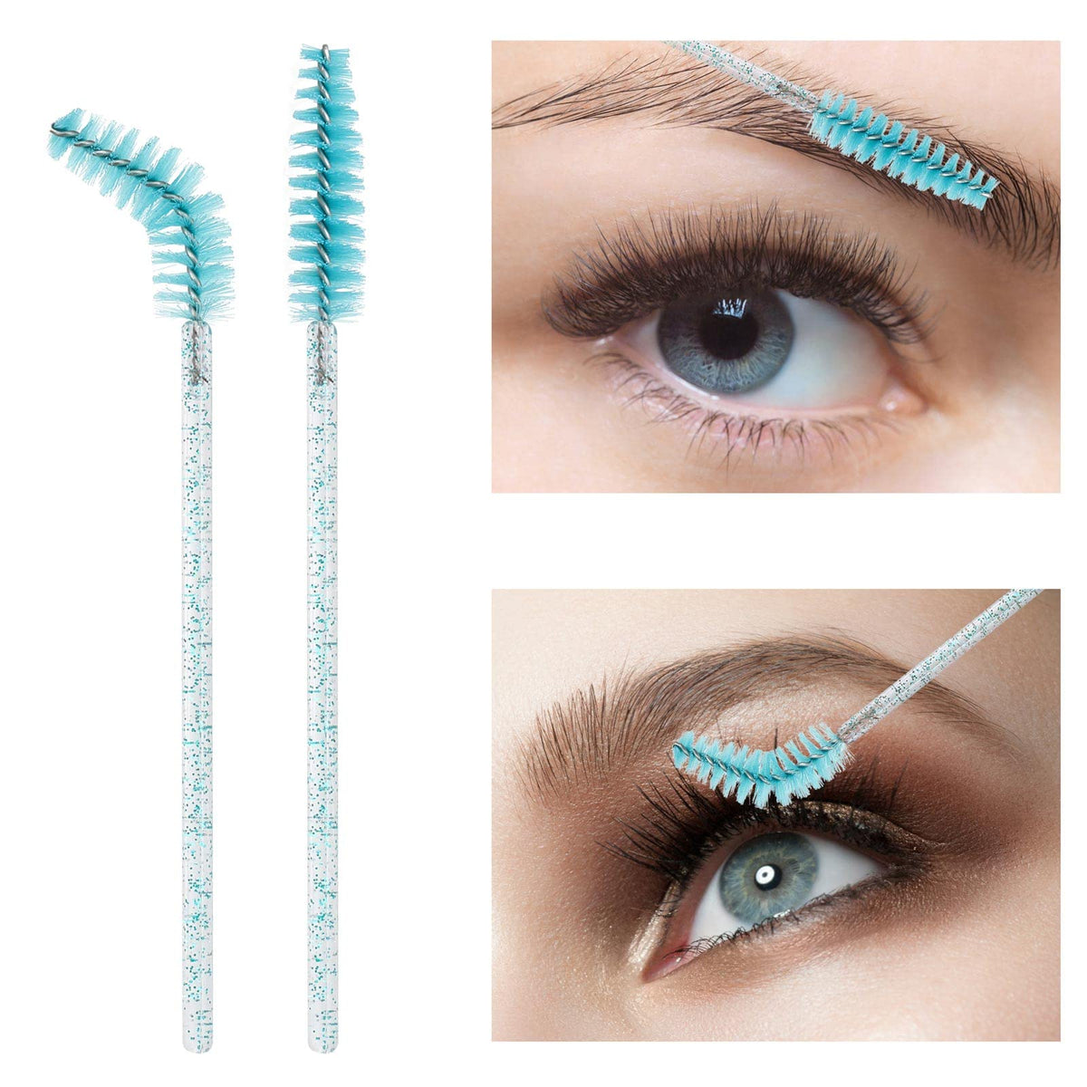 Tbestmax mascara wands in a reusable container