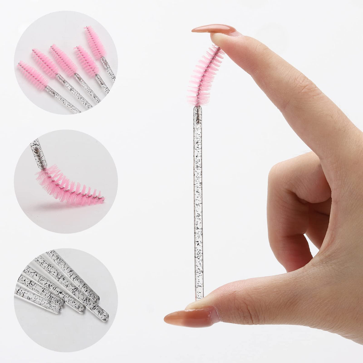 Tbestmax mascara wands in reusable container