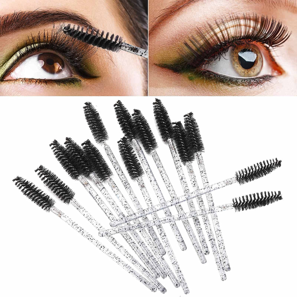 Tbestmax mascara wands showing screw-type head design