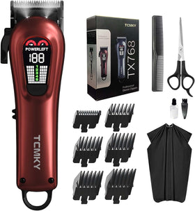 TCMKY Hair Clippers for Men front view with USB charging port