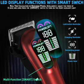 TCMKY Hair Clippers with full-size guide comb attached