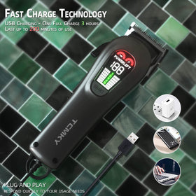 TCMKY Hair Clippers with USB charging port