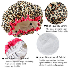 TCOTBE shower cap showing high-quality elastic band