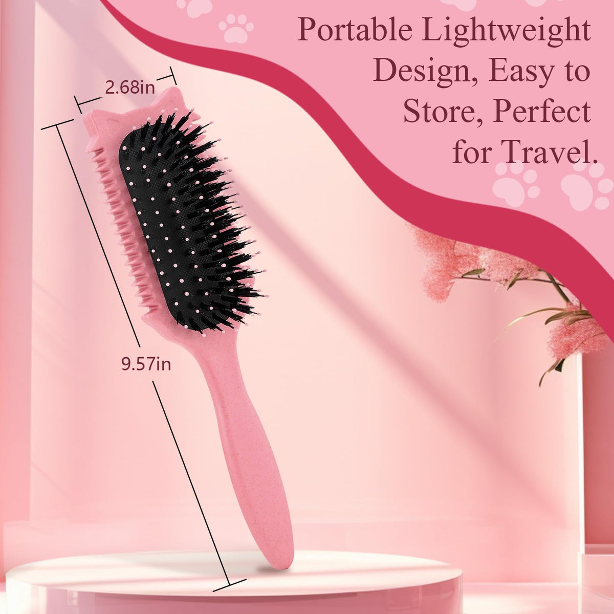 Tcsxady Curly Hair Brush in a lifestyle setting
