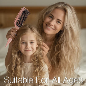 Tcsxady Curly Hair Brush with multi-functional side teeth