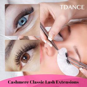 TDANCE Cashmere Lash Extension curl stability demonstration