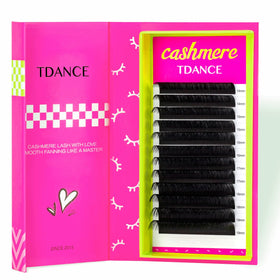 TDANCE Cashmere Lash Extensions C Curl 0.03mm front view