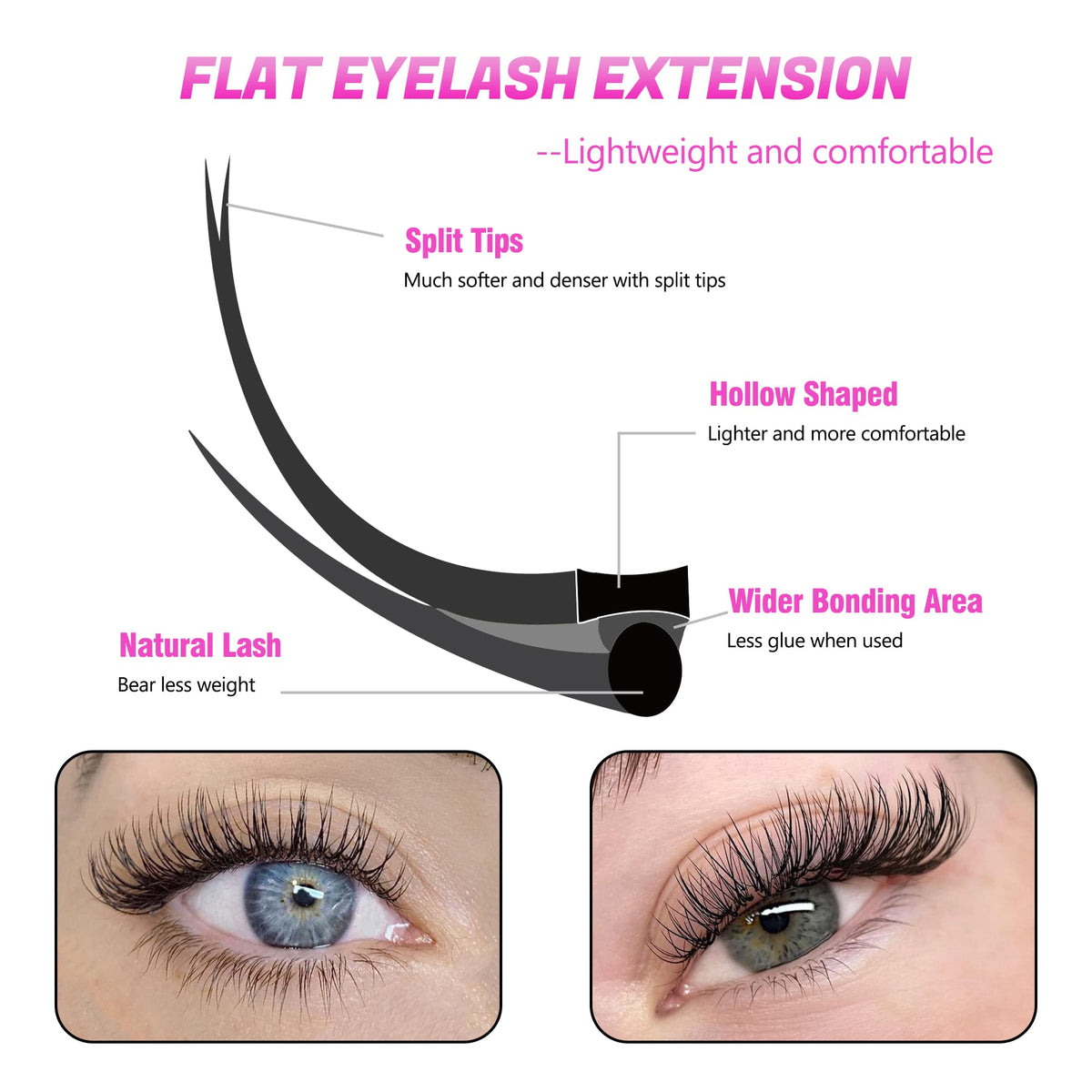 TDANCE Classic Lash Extensions 8-15mm mixed lengths
