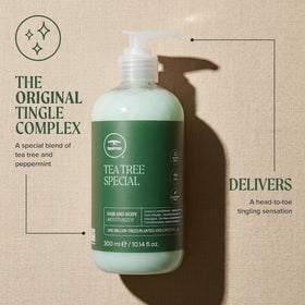 Tea Tree Hair and Body Moisturizer with lavender and peppermint