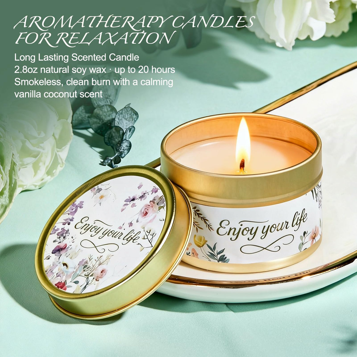 Tea tree hand cream and greeting card in BodyRefresh gift basket