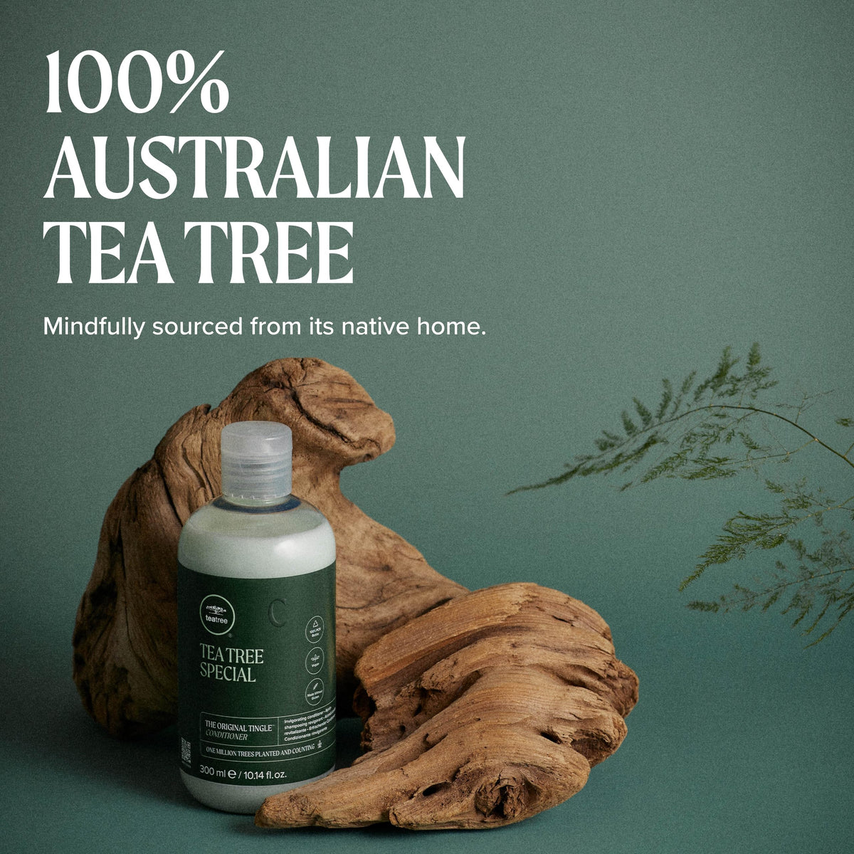 Tea Tree Special Conditioner 16.9 fl. oz bottle in a bathroom setting