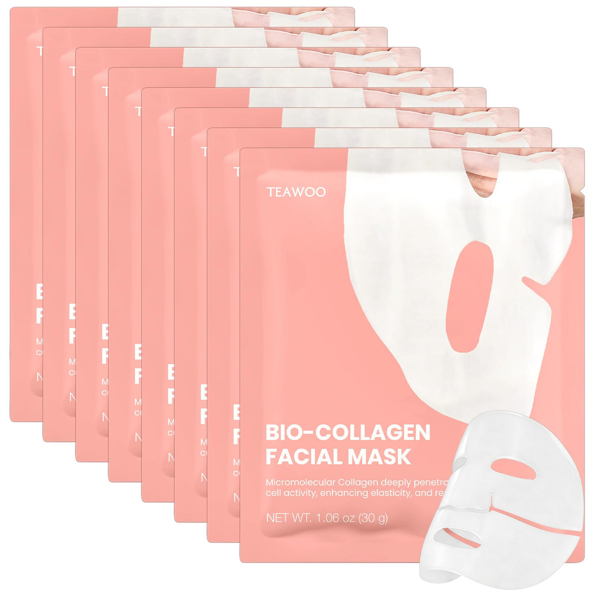 TEAWOO Bio-Collagen Facial Mask front view packaging