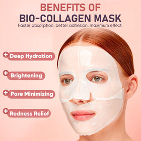 TEAWOO Bio-Collagen Facial Mask showing texture close-up