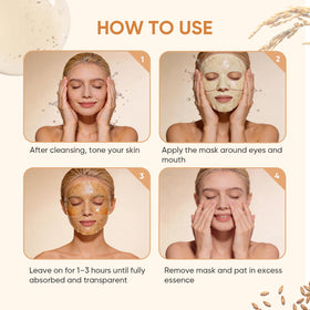 TEAWOO Rice Deep Collagen Face Mask in use at night