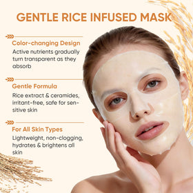 TEAWOO Rice Deep Collagen Face Mask set with other skincare products
