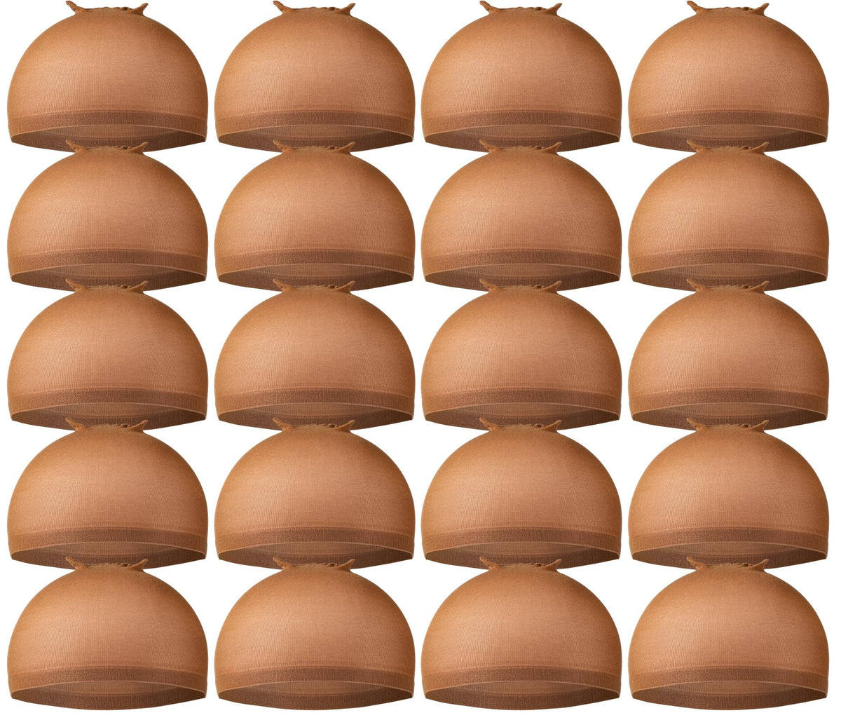 Teenitor 20 Pack Brown Wig Caps front view