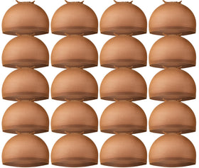 Teenitor 20 Pack Brown Wig Caps front view