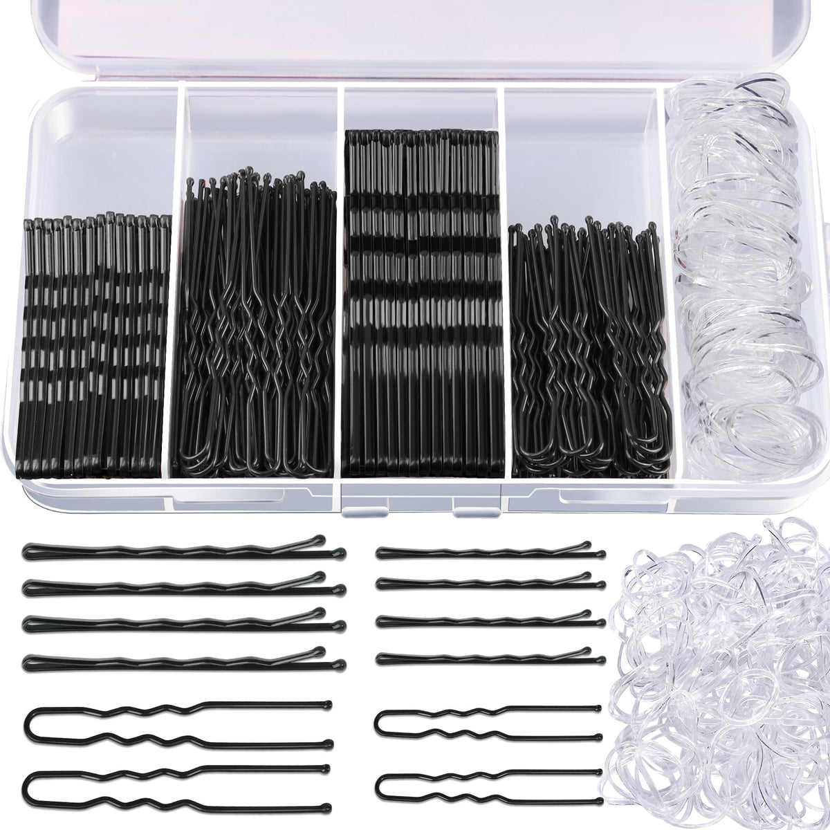 Teenitor 300pcs Hair Pins Set including bobby pins and hair bands