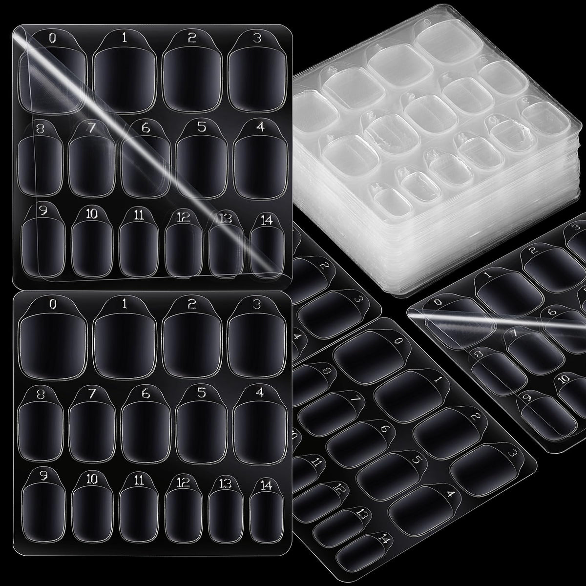 Teenitor 600pcs Press on Nail Adhesive Tabs front view