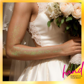 Teenitor Body Glitter Gel in use at a festival