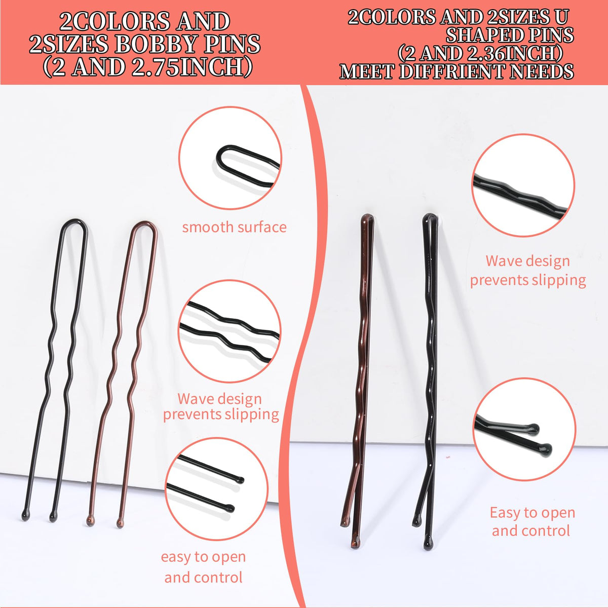 Teenitor bun bobby pins for updos