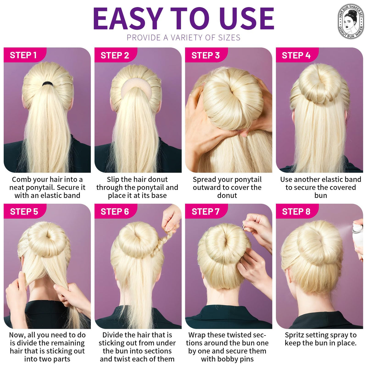 Teenitor bun maker in use for a stylish updo hairstyle