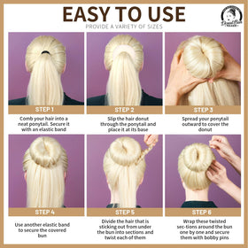 Teenitor bun shaper set packaging and contents