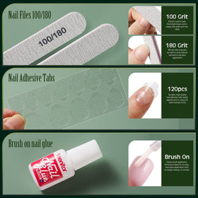 Teenitor coffin nails displayed in a transparent box