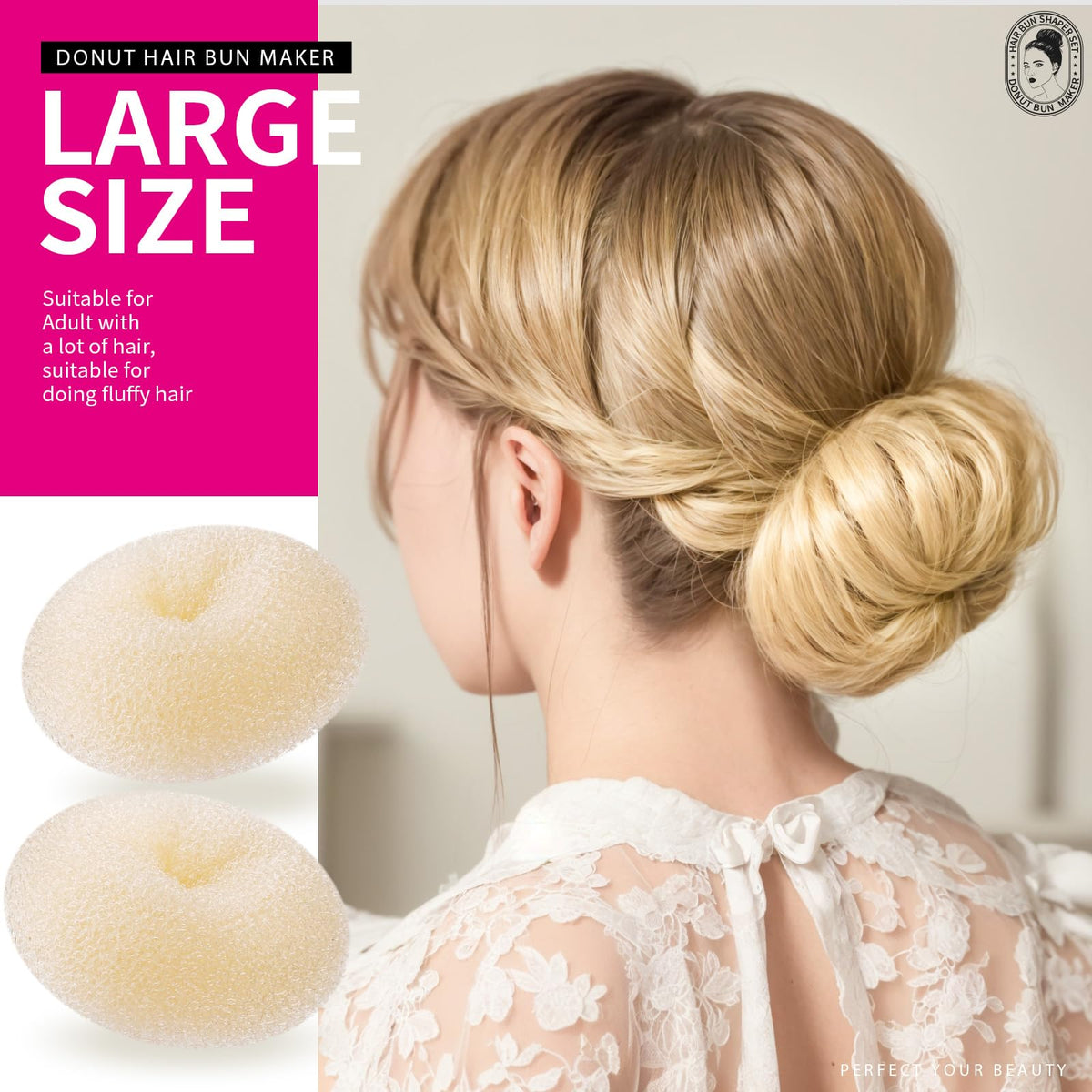Teenitor Donut Bun Maker Set packaging front view