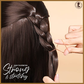Teenitor Elastic Hair Bands light brown with texture detail